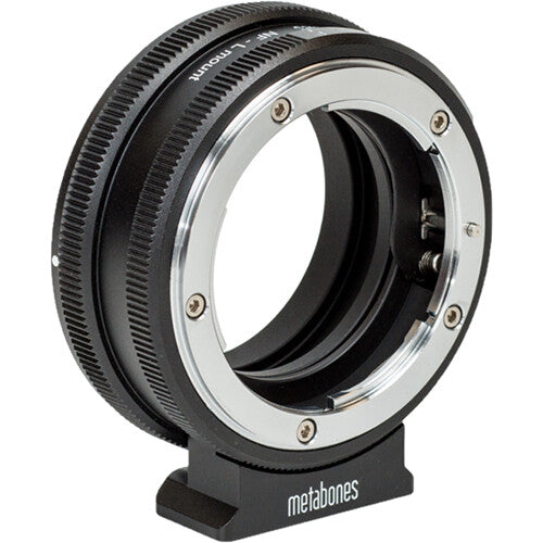 Metabones Nikon G to L mount adapter (Black Matt) - With Tripod Foot (MB_NFG-L-BM1)