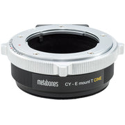 Metabones Contax Yashica to E-mount T Cine Adapter (Black Matt) - With Tripod Foot (MB_CY-E-BT2)