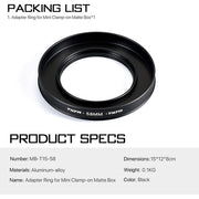 Tilta 58mm Lens Attachments for MB-T15 Mini Clamp-on Matte Box