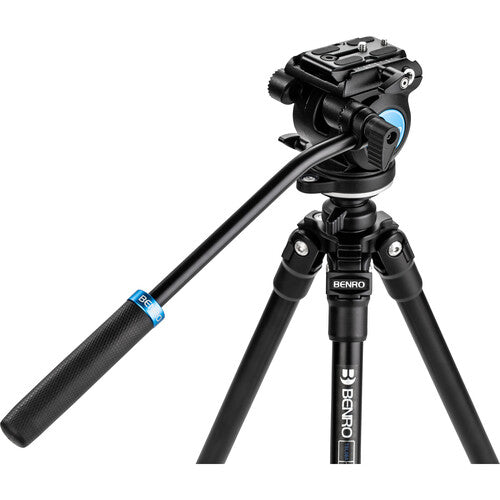 Benro Connect Video Monopod with S2 Pro Flat Base Fluid Video Head