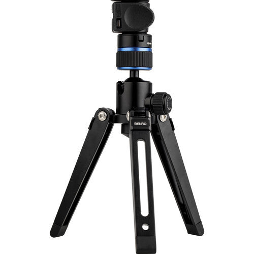 Benro Connect Video Aluminum Monopod with Flip Locks, 3-Leg Base, and S6 PRO Head