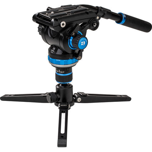 Benro Connect Video Aluminum Monopod with Flip Locks, 3-Leg Base, and S6 PRO Head