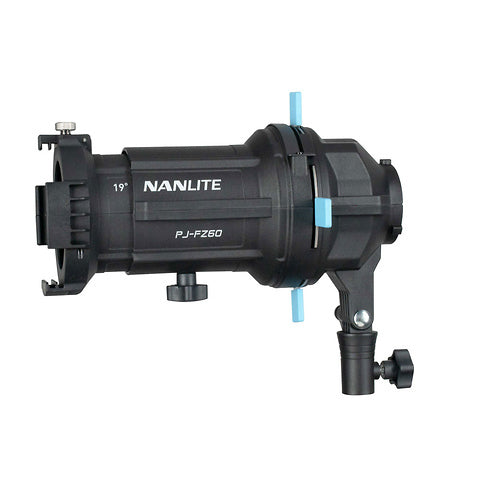 Nanlite Creative Light Kit, including a Forza 60B, Softbox, Grid, Projector attachment, Pavotube 6C and Stand