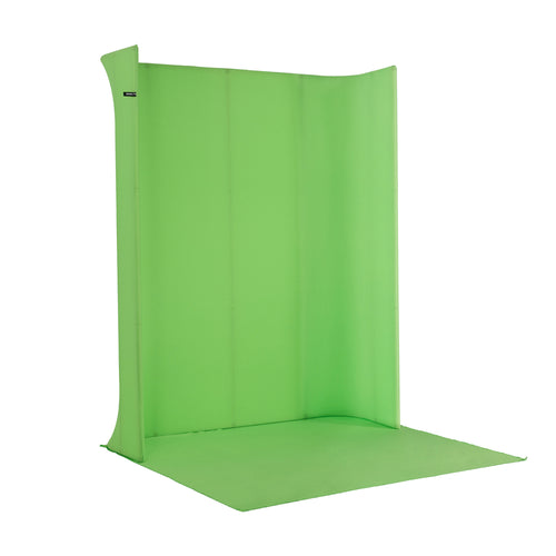 Nanlite 1822U self standing Chromakey Green Screen kit with 4 LED strip lights
