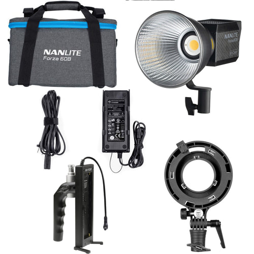 Nanlite Start Up Kit, including a Forza 60B, Lantern, Softbox, Grid and Stand