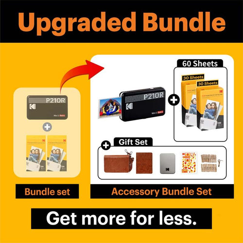 Kodak Instant Camera Mini Shot 2 Retro Cartridge + Accessories Bundle - White