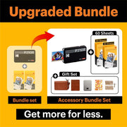 Kodak Instant Camera Mini Shot 2 Retro Cartridge + Accessories Bundle - Yellow
