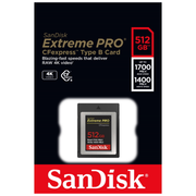 SanDisk Extreme PRO 512GB CFexpress Type B 1700MB/s Memory Card
