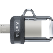 SanDisk Ultra Dual m3.0 SDDD3 128GB USB3.0 Black USB3.0 micro-USB connector