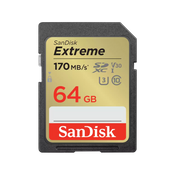 SanDisk Extreme 64GB SDXC UHS-I 170MB/s Memory Card - V30