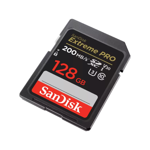 Sandisk Extreme Pro 128GB SDXC 200MB/s Read 90MB/s Write V30 Memory Ca - Georges Cameras