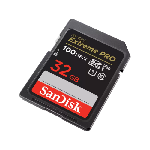 Sandisk Extreme Pro 32GB 100MB/s Read 90MB/s Write V30 SD Memory Card