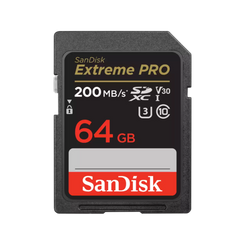 SanDisk Extreme Pro SDXC 64GB 200MB/s Read 90MB/s Write V30 Memory Car - Georges Cameras
