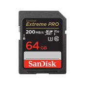 SanDisk Extreme Pro SDXC 64GB 200MB/s Read 90MB/s Write V30 Memory Car - Georges Cameras