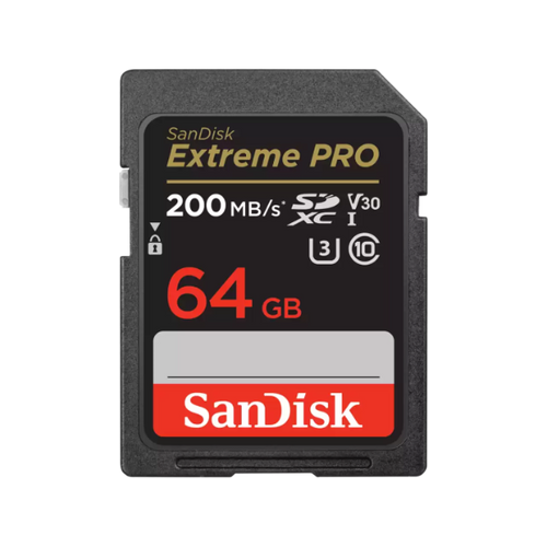 SanDisk Extreme Pro SDXC 64GB 200MB/s Read 90MB/s Write V30 Memory Car - Georges Cameras