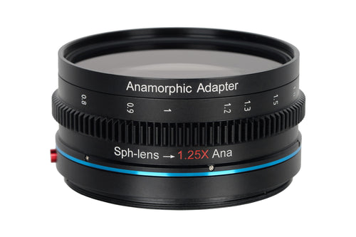 Sirui 35mm, 50mm, 75mm, 100mm T2.9 1.6x Anamorphic Lens Kit for Canon RF + 1.25x Anamorphic Adapter