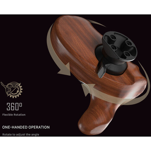 Tilta Tiltaing Advanced Side Wooden Handle Type IX - Black One Pair
