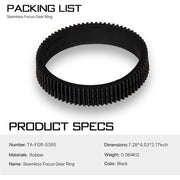 Tilta Seamless Focus Gear Ring for 53mm to 55mm Lens
