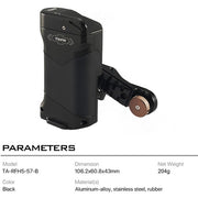 Tilta Tiltaing Right Side Advanced Focus Handle (F570 Battery) Type V - Black