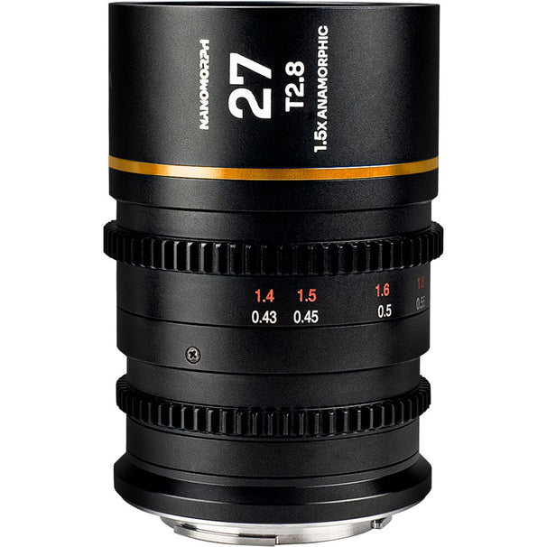 Laowa Nanomorph 27mm T2.8 1.5X S35 (Amber) - (Cine) DL Lens