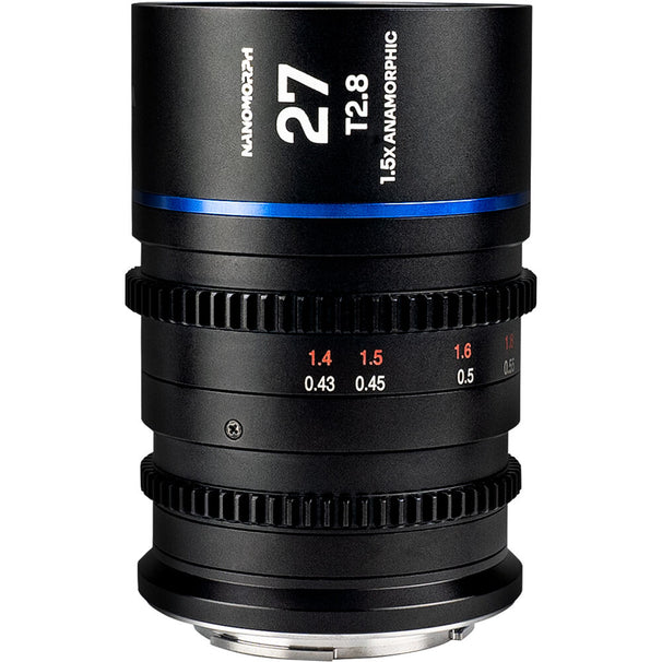 Laowa Nanomorph 27mm T2.8 1.5X S35 (Blue) - (Cine) Fuji X