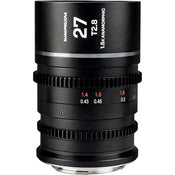 Laowa Nanomorph 27mm T2.8 1.5X S35 (Silver) - (Cine) Fuji X