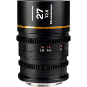 Laowa Nanomorph 27mm T2.8 1.5X S35 (Amber) - (Cine) Arri PL (Default) + EF Lens