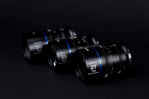 Laowa Nanomorph S35 Prime 3-Lens Bundle
 (27mm, 35mm, 50mm) (Blue) - (Cine) DL