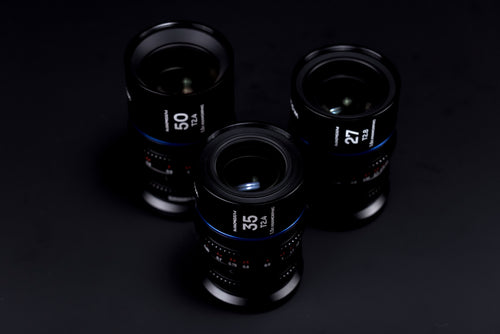Laowa Nanomorph S35 Prime 3-Lens Bundle
 (27mm, 35mm, 50mm) (Blue) - (Cine) Arri PL (Default) + EF