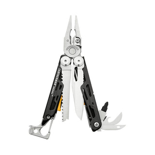 Leatherman Signal Camping Multi-Tool w/Firestarter/Whistle w/Nylon Sheath  - Silver - Peg