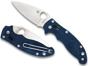 Spyderco Manix 2 G-10 Dark Blue S110V Plain Blade