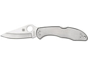 Spyderco Delica 4 Stainless - Plain Blade