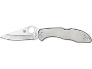 Spyderco Delica 4 Stainless - Plain Blade