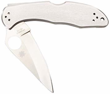 Spyderco Delica 4 Stainless - Plain Blade
