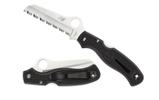 Spyderco Atlantic Salt Rescue L/W Black H1 - Serrated Blade