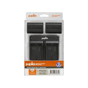 Jupio 2x LP-E6NH Battery Charger (2130mAh) + USB Dual Charger Kit