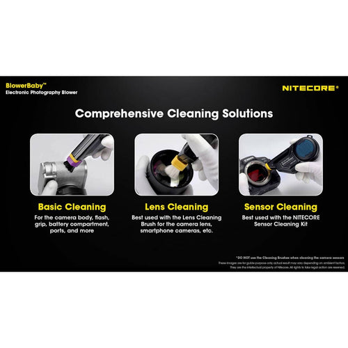 Nitecore BlowerBaby Rechargeable Cleaning Blower for Cameras & Electronics