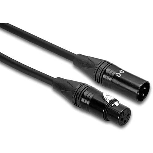 Hosa Technology 3-Pin XLR Male to 3-Pin XLR Female (20 Gauge) Balanced Microphone Cable - 3'