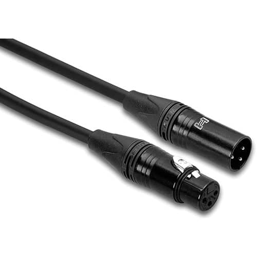 Hosa Technology 3-Pin XLR Male to 3-Pin XLR Female (20 Gauge) Balanced Microphone Cable - 100'