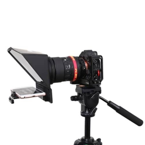 Desview T2 Teleprompter for Smartphone/Tablet/DSLR Camera w/ Lens Adapter Rings