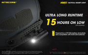 Nitecore HM01 lightweight 320 lumen tactical helmet light