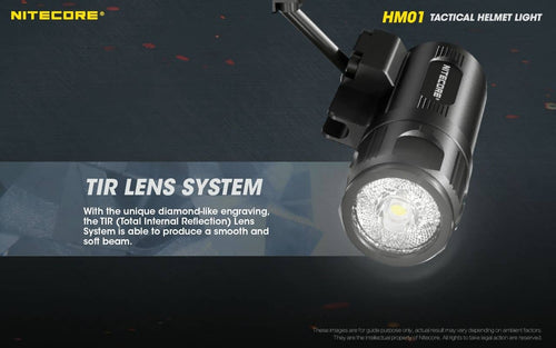 Nitecore HM01 lightweight 320 lumen tactical helmet light