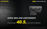 Nitecore HM01 lightweight 320 lumen tactical helmet light