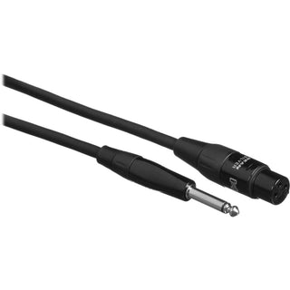 Hosa Technology Pro REAN XLR Female to 1/4" TS Hi-Z Microphone Cable - 5'