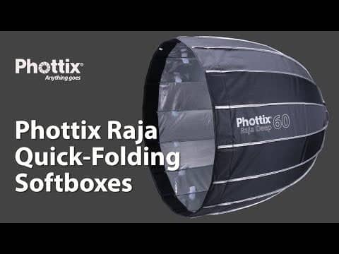 Phottix Softbox QuickFold RAJA 65cm Baffle Diff Grid Bowen S Mount