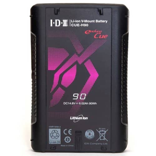 IDX 3x ID-CUE-H90 Batteries and 1x VL-2X 2-Channel Sequential Quick Charger