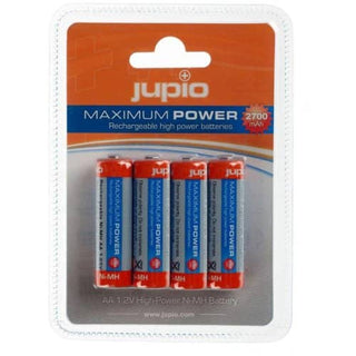 Jupio Rechargeable AA Batteries 2700mAh, 4 Pack