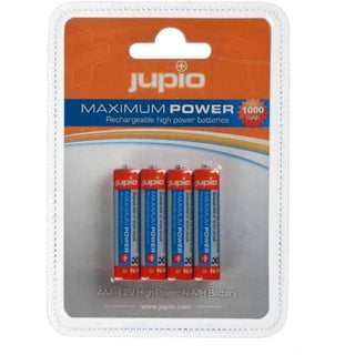 Jupio Rechargeable AAA Batteries 1000mAh, 4 Pack