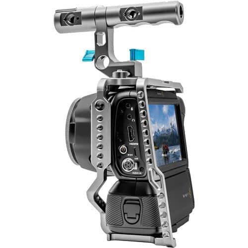 Kondor Blue BMPCC4K/6K Battery Grip Cage Mod Kit (Space Grey)
