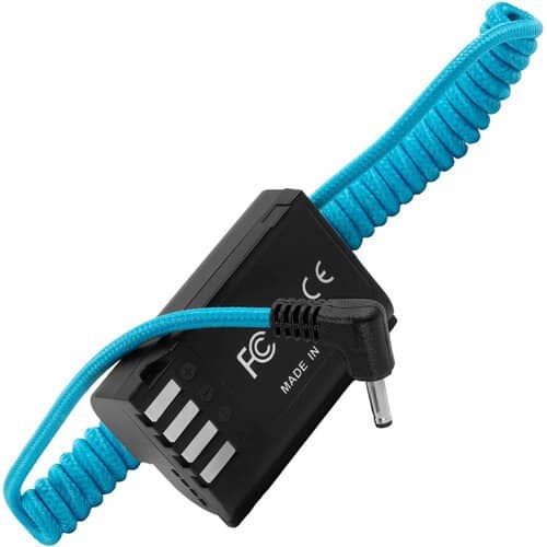 Kondor Blue DC 1.35/3.5 to Lumix GH5 S5 Dummy Battery DMW-BLK22 Cable